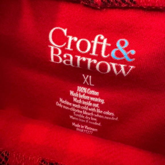 Plaid Mock Neck Top Womens XL Red Black Long Sleeve Cottagecore‎ Cabincore - Picture 3 of 7